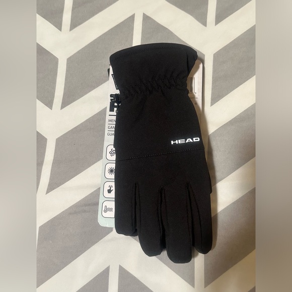 HEAD Men’s Waterproof Hybrid Gloves-Black/ Size: Medium (NWT) - Picture 4 of 8